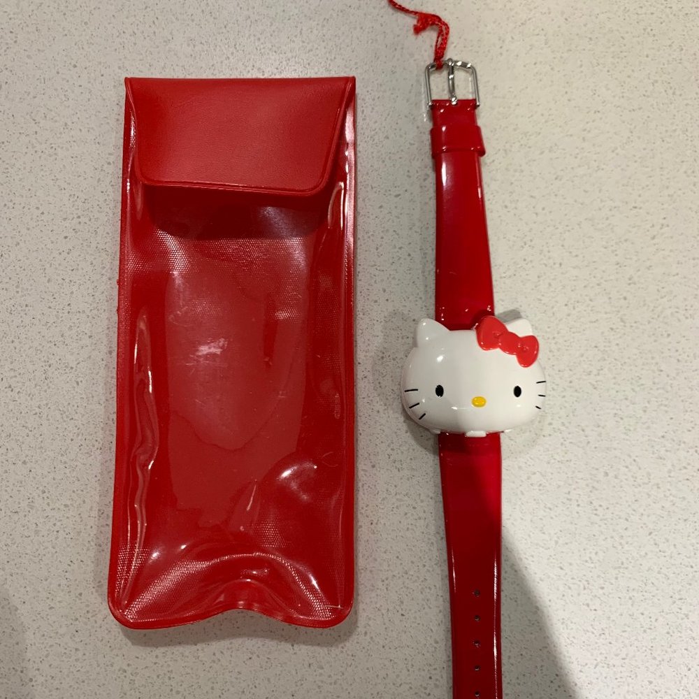 Vintage 1988 Sanrio Hello Kitty Rare Wrist Watch Collectible Retro Japan